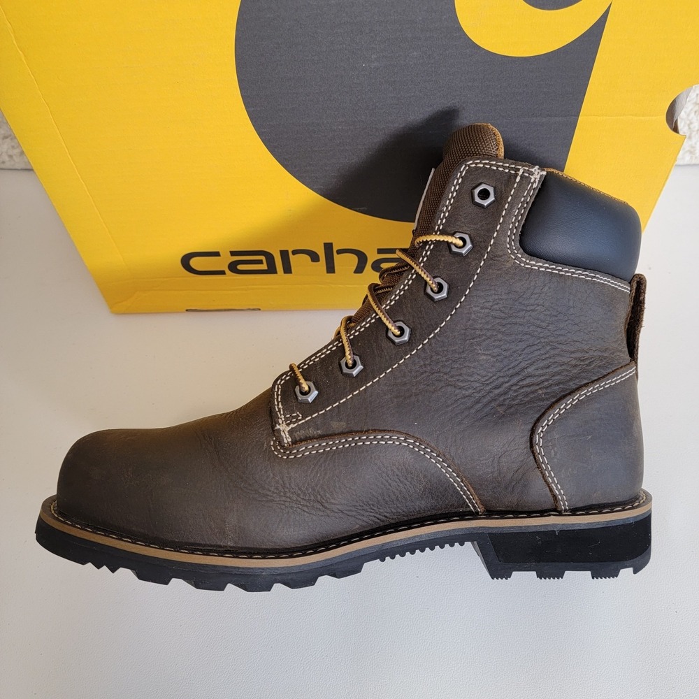 Carhartt Boots Frontier Women's 6" Leather Safety Toe, Water Resistant Size 10 - Picture 14 of 16